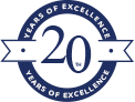 20 years of experience badge